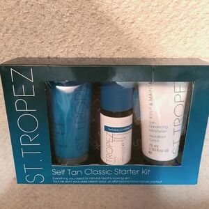 St. Tropez Self Tan Classic Starter Kit NIB Sealed Mousse Polish Lotion Mitt New